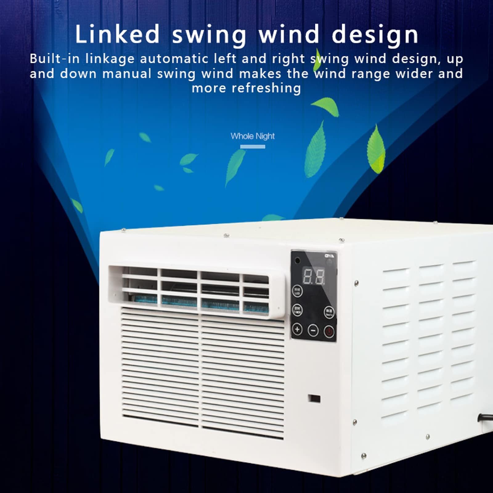 Przenośny klimatyzator 280 W, mini split bez jednostki zewnętrznej, inteligentny timer, chłodziarka do okien siodłowych do sypialni wynajmu domu