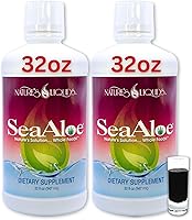 Vista 8 de Nature's Liquids - SeaAloe Liquid Whole Food, (32 onzas), suplemento líquido multivitamínico y mineral, con aloe vera, verduras marinas, Pau D