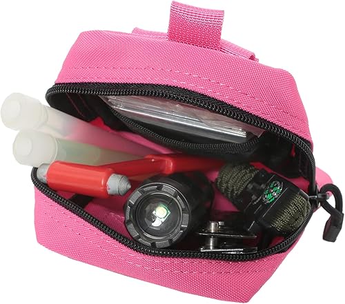 Miniatura 12 de Paquete de 2 bolsas Molle – Bolsa táctica compacta para EDC resistente al agua Canela