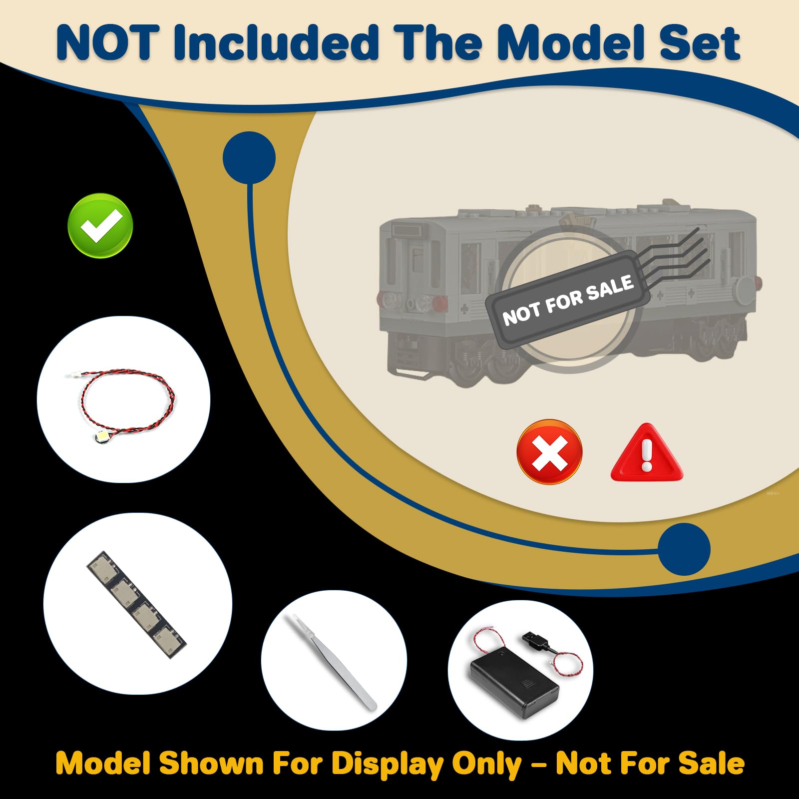 LocoLee Led Light Set Compatible with Lego 76321 Spider-Man vs. Doc Ock Subway Train Scene Led Decoration Lighting Kit Compatible with Lego 76321 Building Blocks Model,Only Lights Set,No Model - Image 2