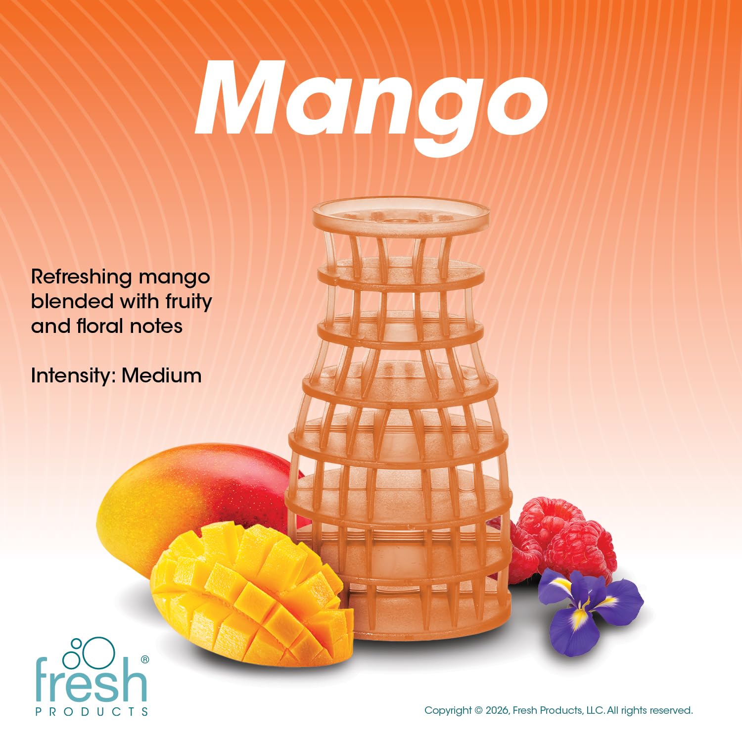 Fresh Products EA-F-006I036M-04 Eco odświeżacz powietrza, mango, 6 sztuk
