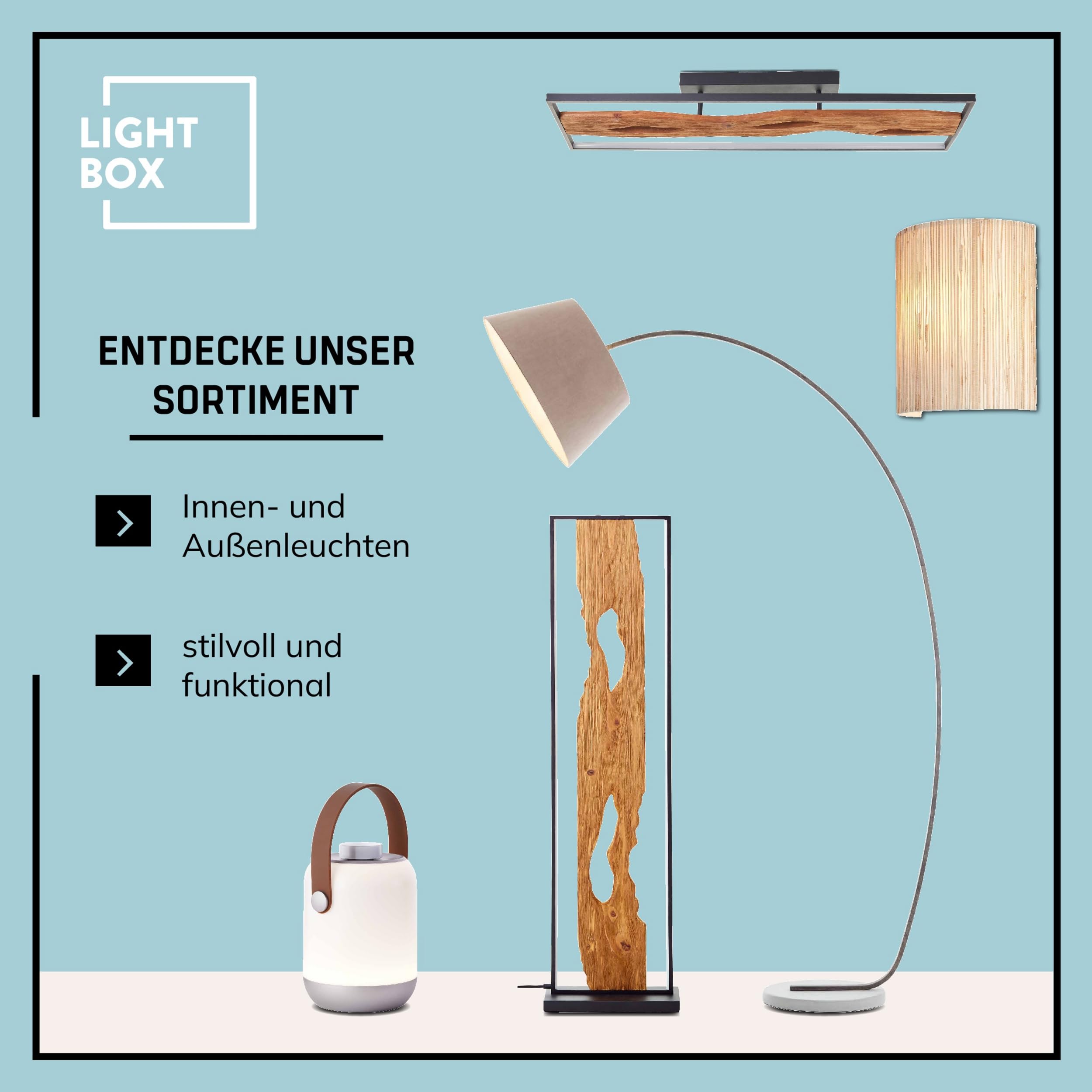 Lightbox Pendelleuchte 3-flammig - mit Rauchglas in Kaffee - Hängelampe für Esstisch, Küche & Wohnzimmer - exkl. E27 LED