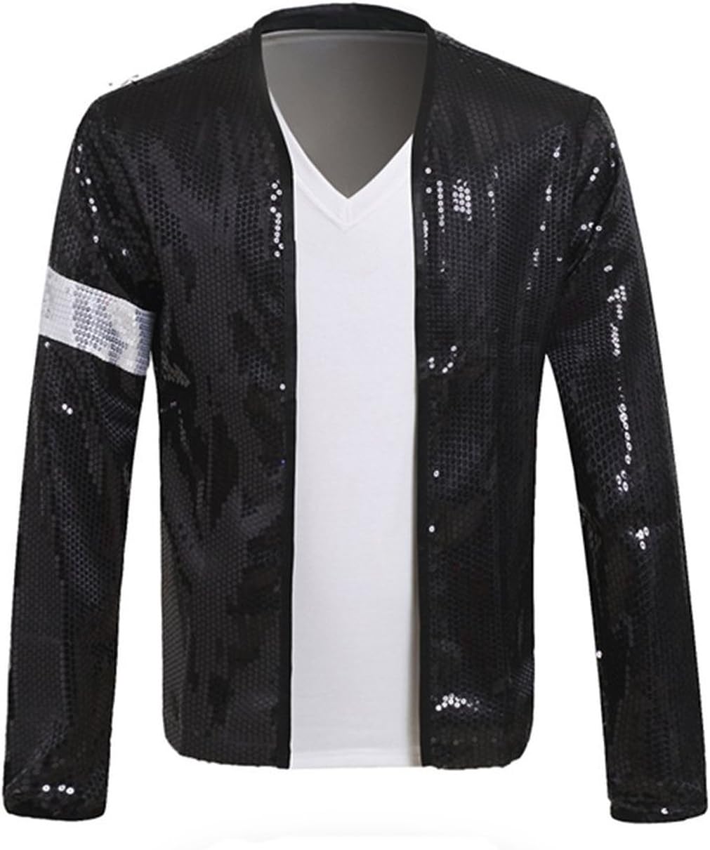 Xfang Adult perfom Holiday Party Dance Jacket Costume with Glove