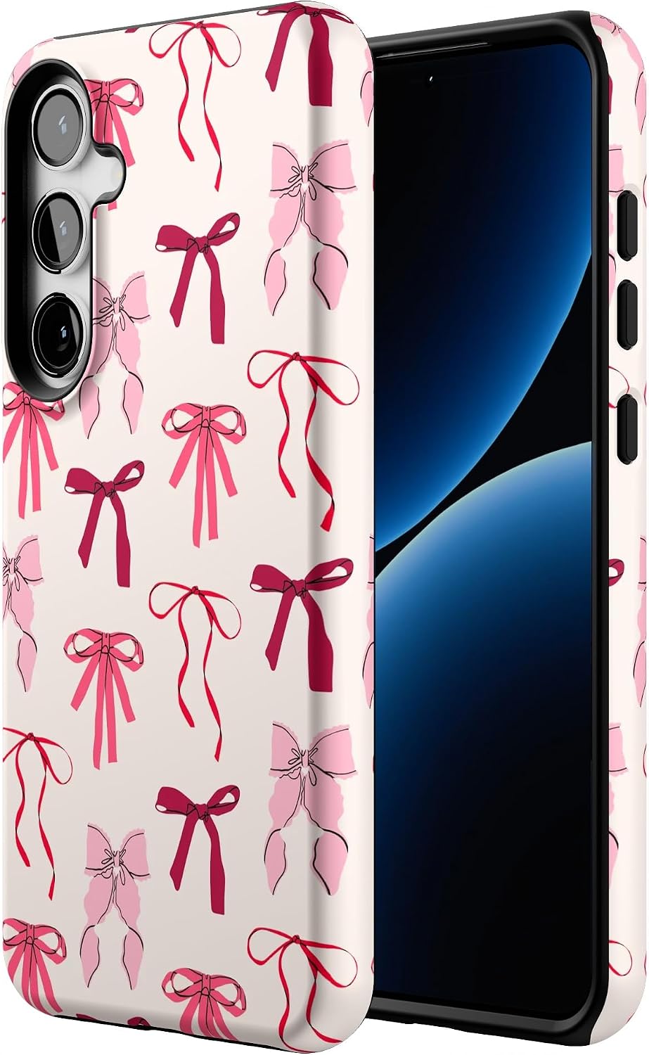 Casely Galaxy S24 Plus Case | Lover Girlie | Pink Bows | Essential Slim Dual-Layer Protective Design