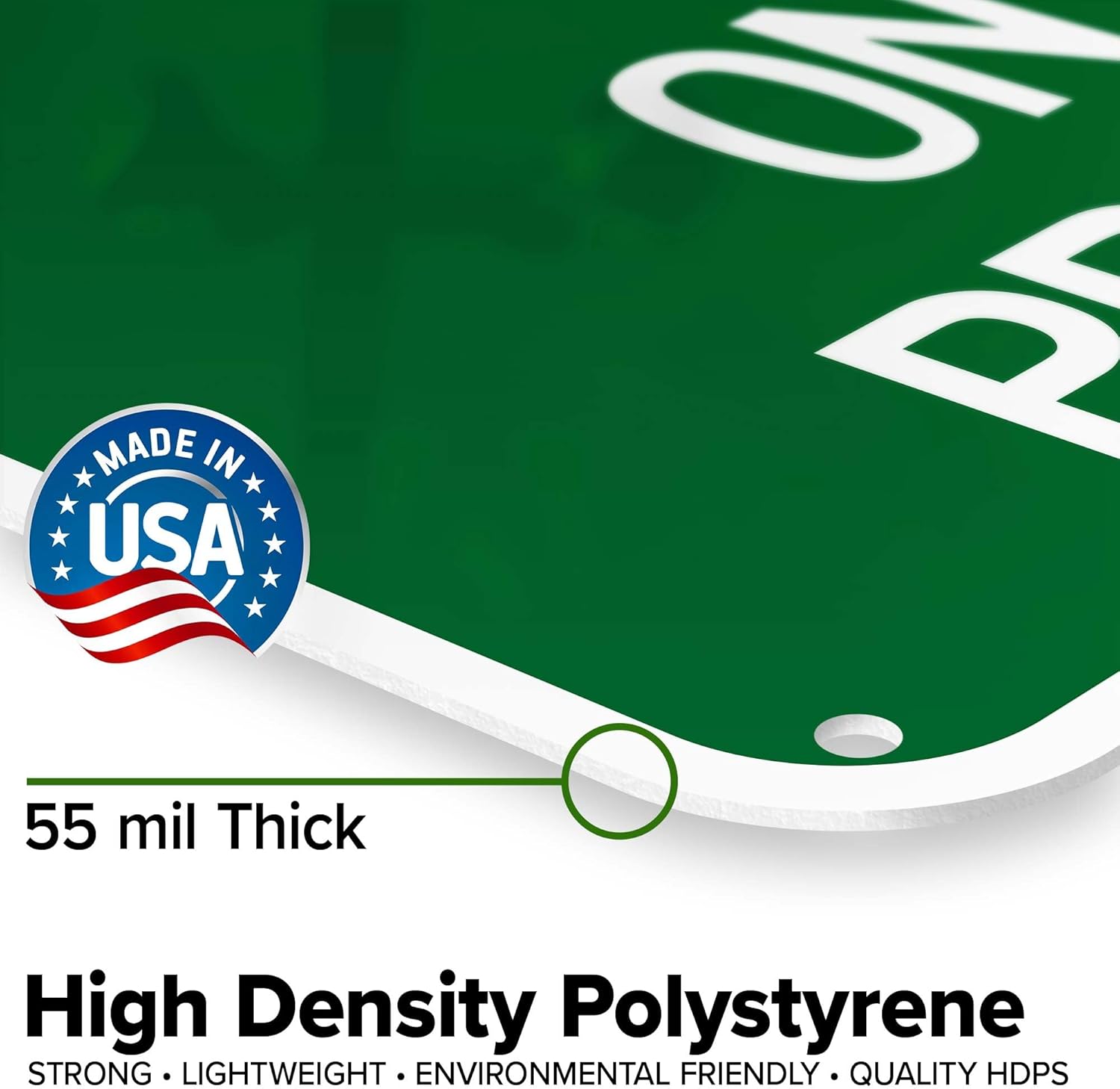 Do Not Walk Dogs On This Property Sign, 18x24 Inches, 55 mil thick HDPS (high density polystyrene), Made in USA by My Sign Center