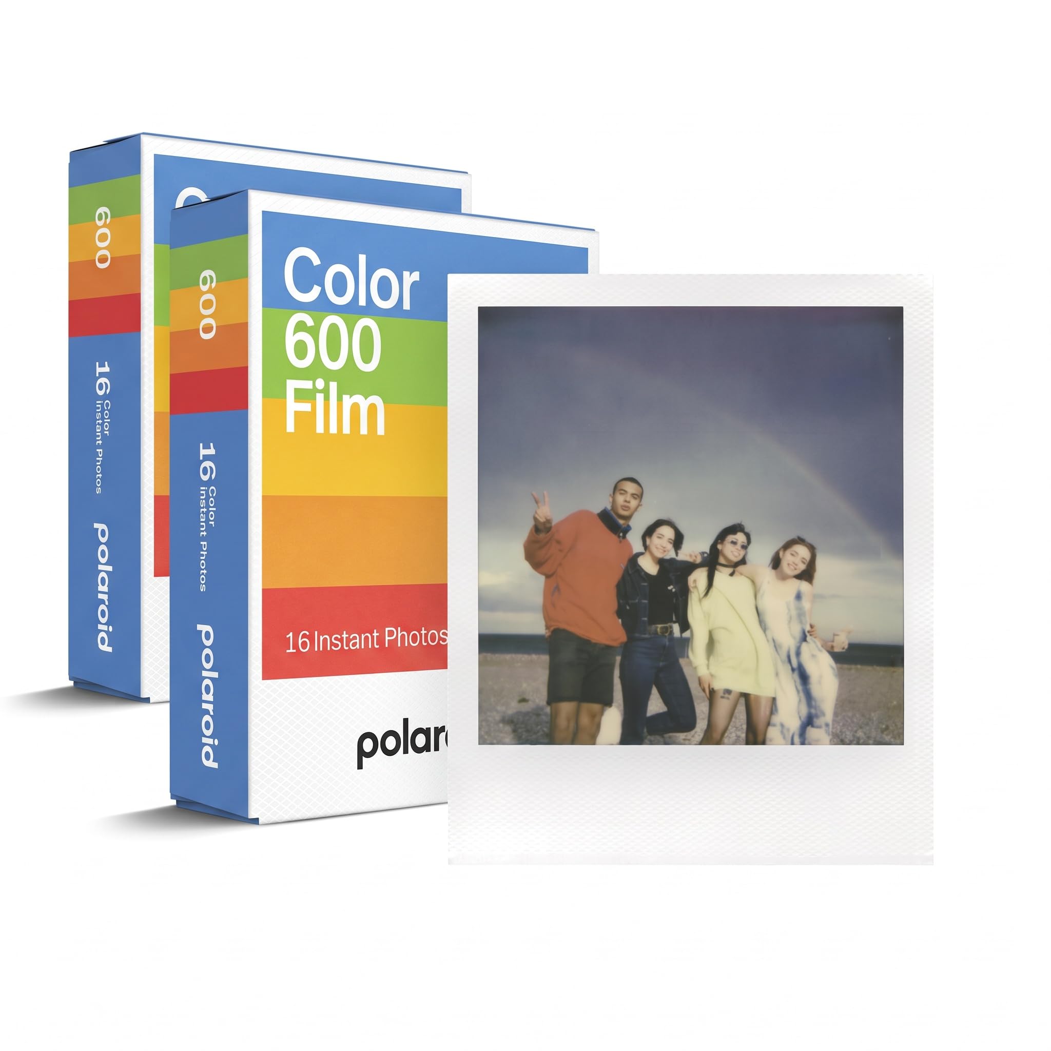 Polaroid Color Film for 600 Double Pack, 16 Photos (6012) - Packaging May Vary (Pack of 2)