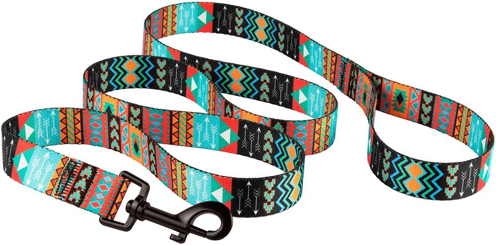 CollarDirect Nylon Dog Leash 5ft Tribal Pattern Durable Walking Pet Leashes for Dogs Small Medium Large Puppy (Pattern 2, S)