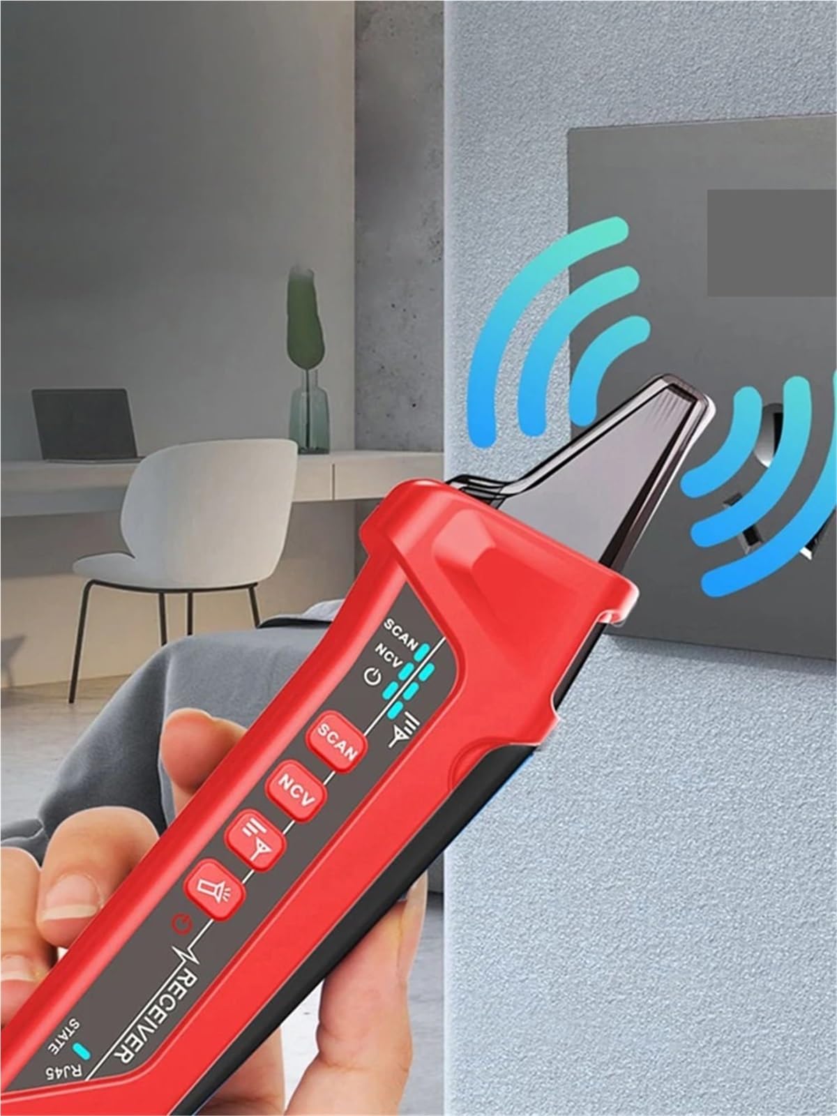 Tester for cavi di rete, tester, toner for, for Ethernet ricaricabile, rilevatore POE multifunzione, riparazione reti Prove di trasmissione
