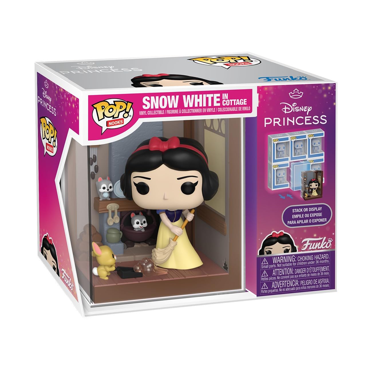 Funko Pop! Nooks: Disney - Snow White in Cottage - Stack or Display - Figura de Vinilo Coleccionable - Idea de Regalo - Mercancía Oficial - Juguetes para niños y Adultos