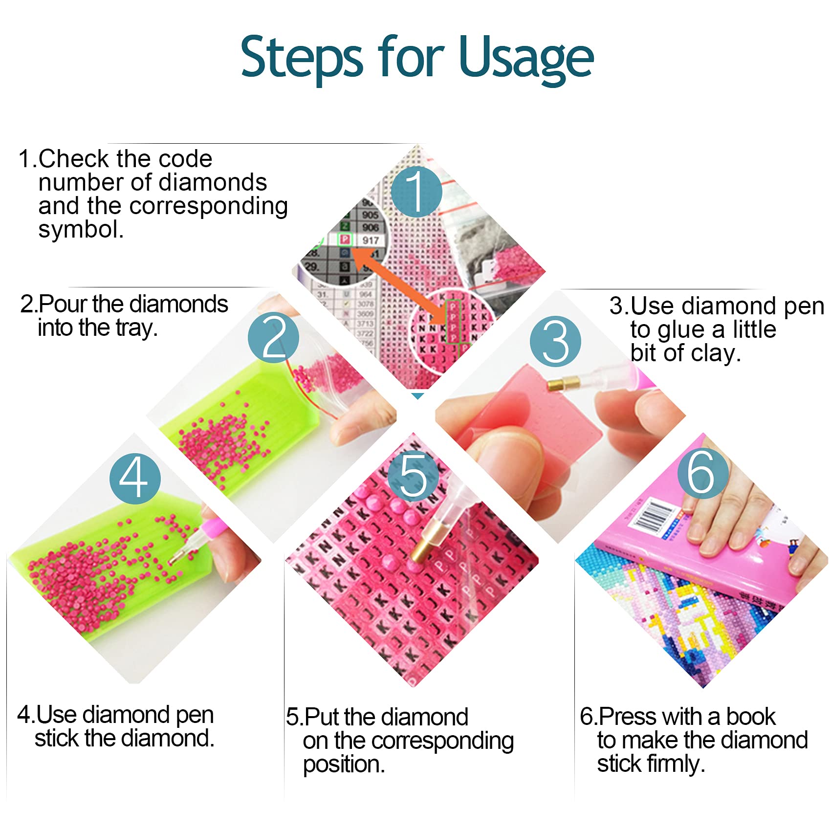 Attività Relax Creativa Kit Pittura Diamanti Misteriosi Focart - Set Da 10 Per Adulti E Bambini - Attività Creativa Attività Creativa Adulti