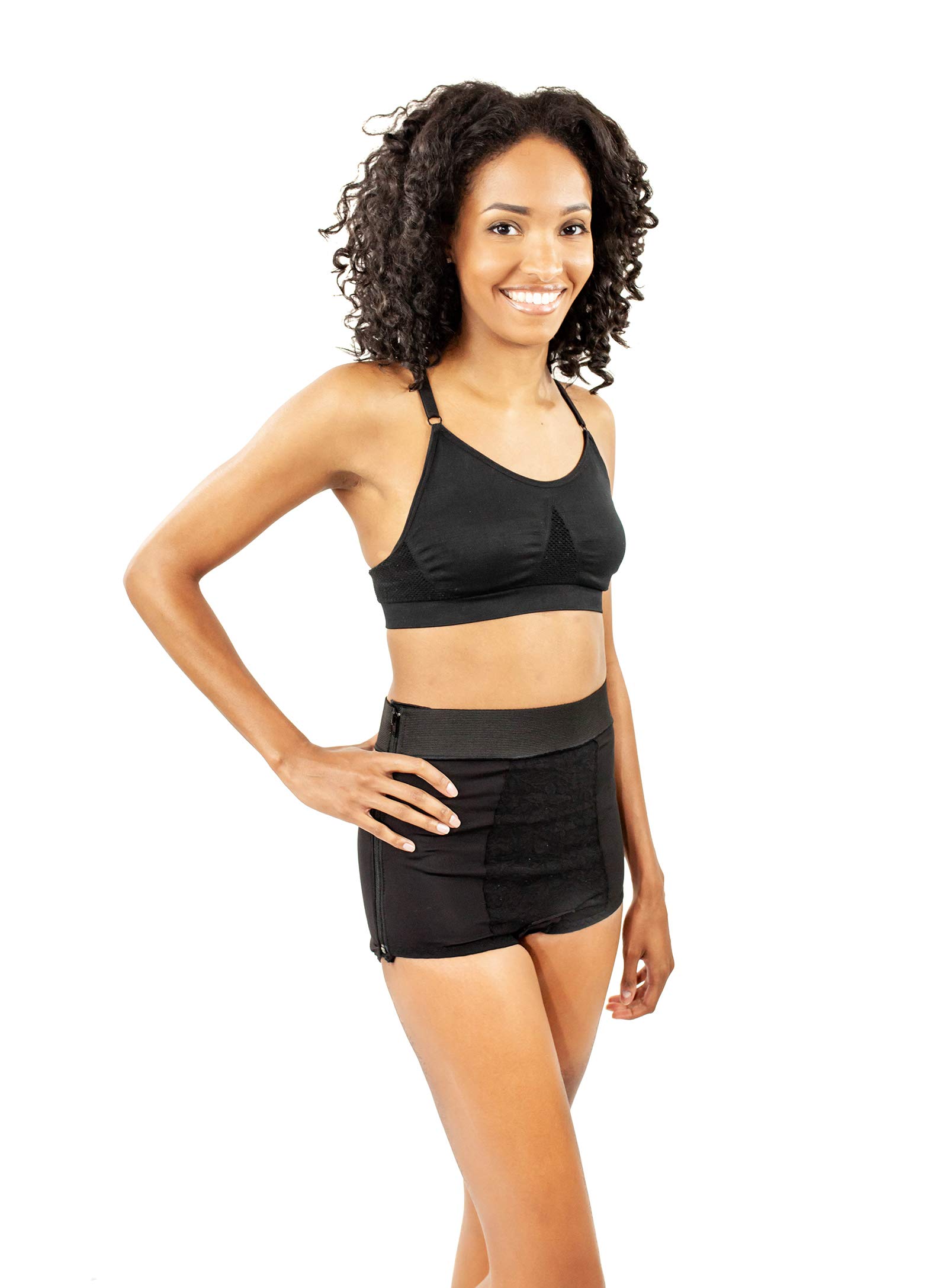 Postpartum Belly Wrap Girdle Panties 2" Panty Girdle Tummy Control w Panel (S22)