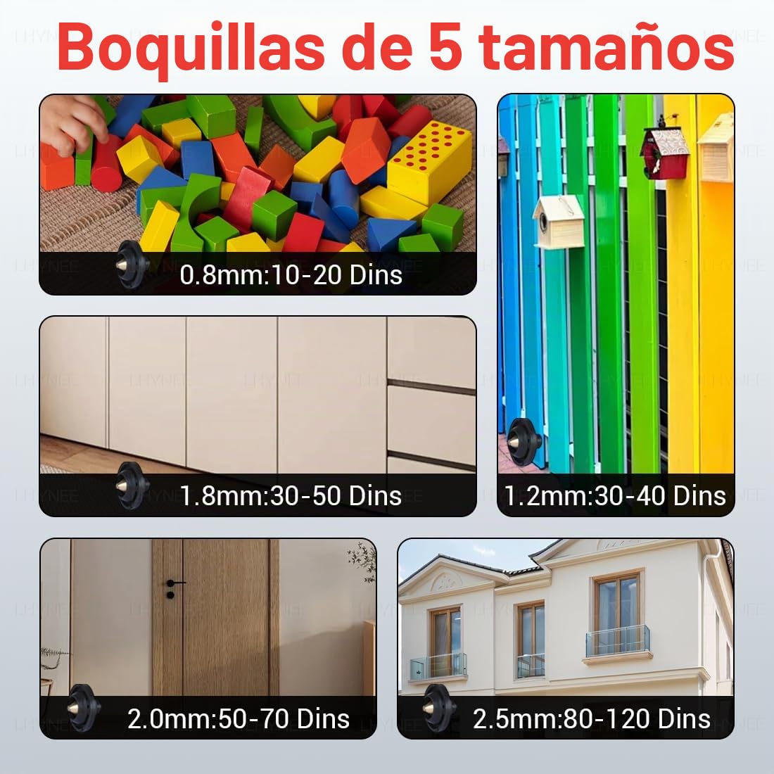 Pistola de Pintura, 21V 3000RPM Pulverizador Eléctrico con 2X 5000 mAh Baterías, 5 Boquillas Y 3 Modos de Pulverización con Depósito de 1000ml, Ideal para Pintar Casas, Paredes, Vallas Y Techos