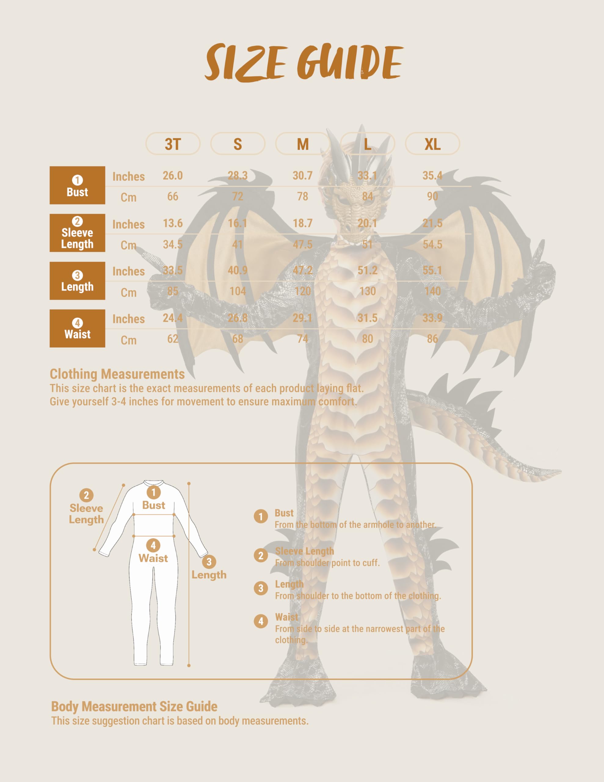 Spooktacular Creations Kostium dziecięcy ze smokiem na Halloween, ze skrzydłami smoka, ogon i maska dla chłopców na Halloween Dress Up-S