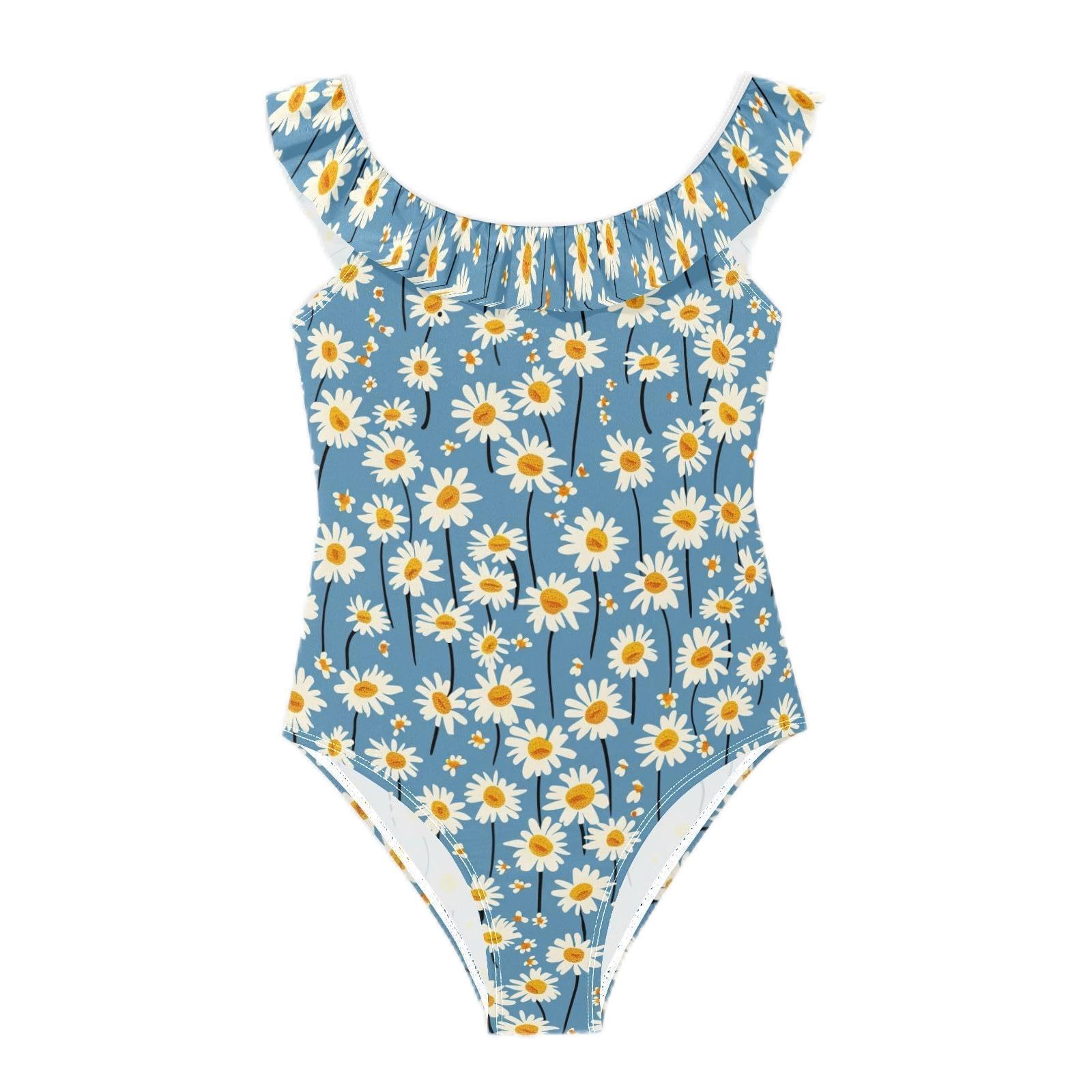 Trajes de baño para niñas elásticos y transpirables de playa 7