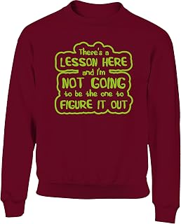Hippowarehouse There's a Lesson here and I'm not Going to be The one to Figure it Out. Kids Children's Unisex Jumper Sweatshirt Pullover