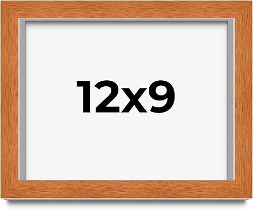 Miniatura 115 de Marco marrón de 18 x 24 pulgadas, marco de madera maciza de nuez de miel, ancho de moldeo de 0.875 pulgadas, profundidad de rabo de 0.875 pulgadas