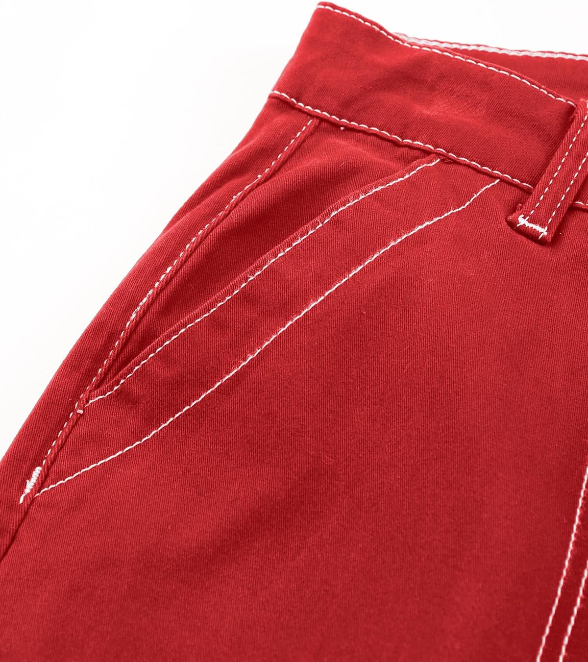 Sidefeel Women's Cargo Jeans Casual Loose Mid Rise Wide Leg Denim Pants - Image 6