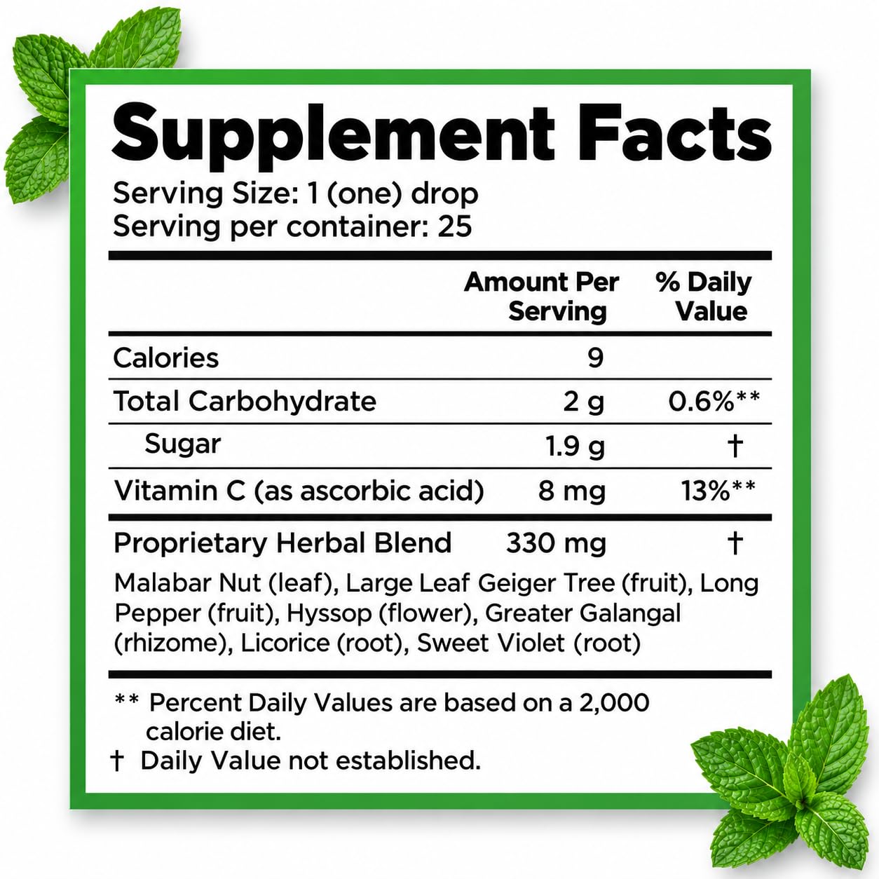 HERBION Naturals Mint Cough Drops with Vitamin C and Herbal Blend, Natural Mint Flavor, Individually Wrapped, 25 Drops — Amazon image 3