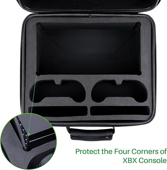 Hard Case Compatible with Xbox Series X,Protective Travel Case for Xbox Series X Console,Controllers,Games and Other Accessories