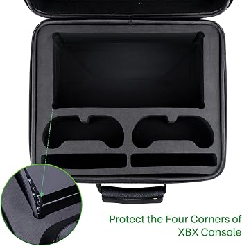 Hard Case Compatible with Xbox Series X,Protective Travel Case for Xbox Series X Console,Controllers,Games and Other Accessories