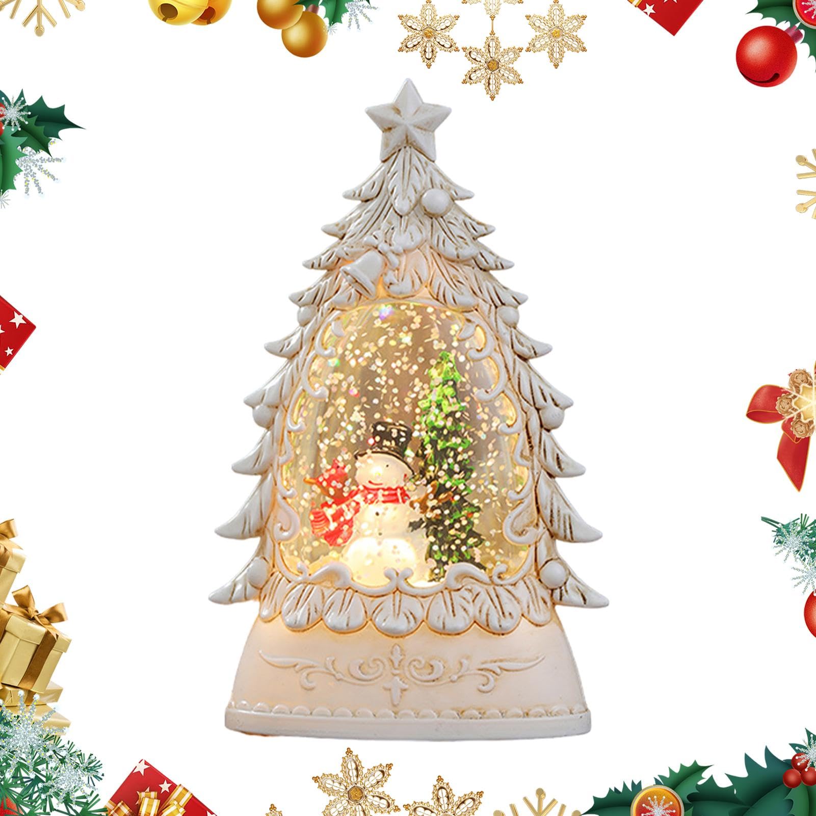 Amazon.co.jp: クリスマススノードーム | クリスマスツリースノー