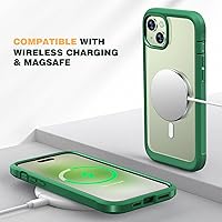 Vista 425 de Diaclara - Funda diseñada para iPhone 15 Plus de 6.7 pulgadas, transparente, cuerpo completo, con protector de pantalla, resistente de protección