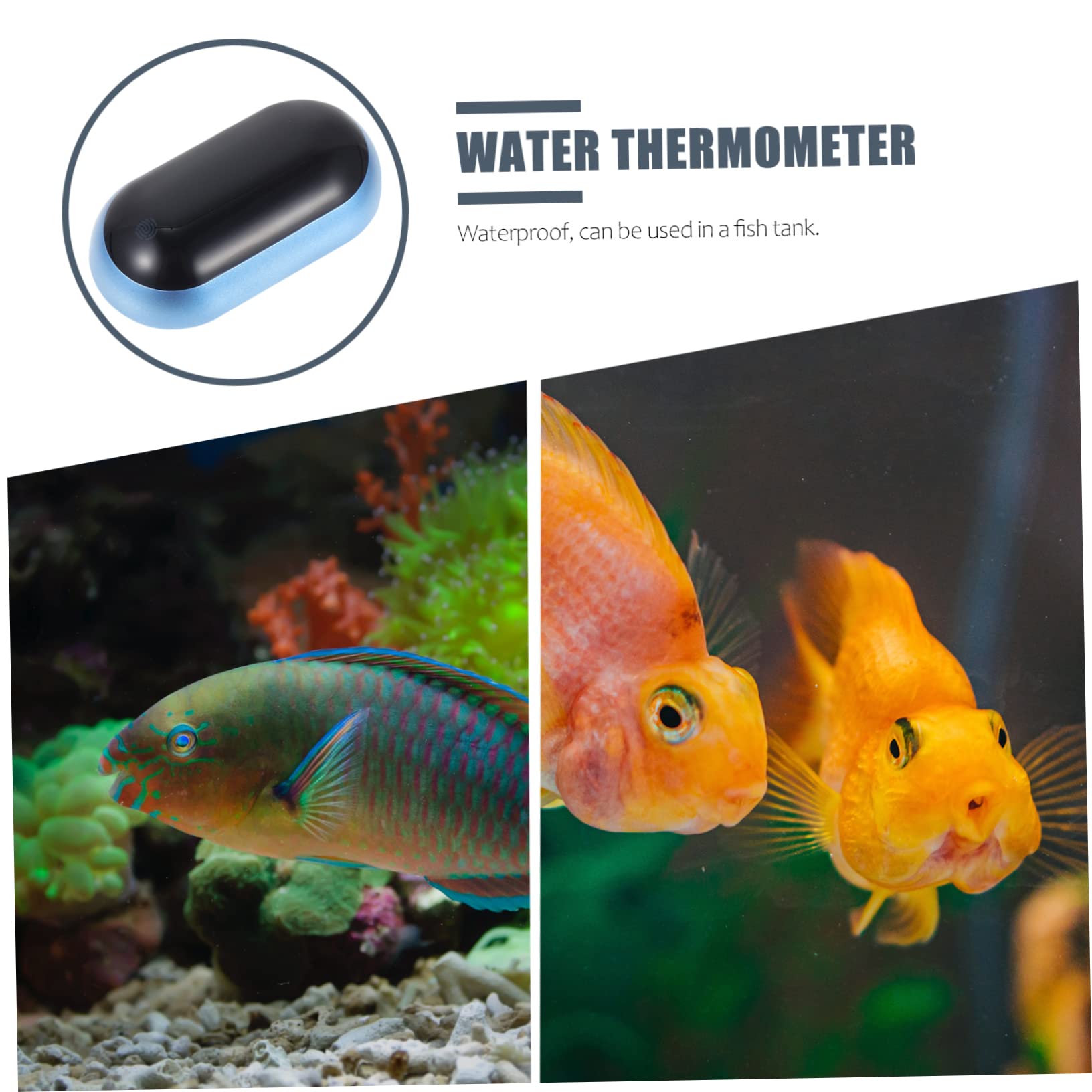 Happyyami 3stücke Digitales Aquarium Thermometer Mit Hochpräziser Messung -display Und Einfache Installation Für Fischbehälter Wasserdichtes Temperaturmessgerät Für Aquarien Und