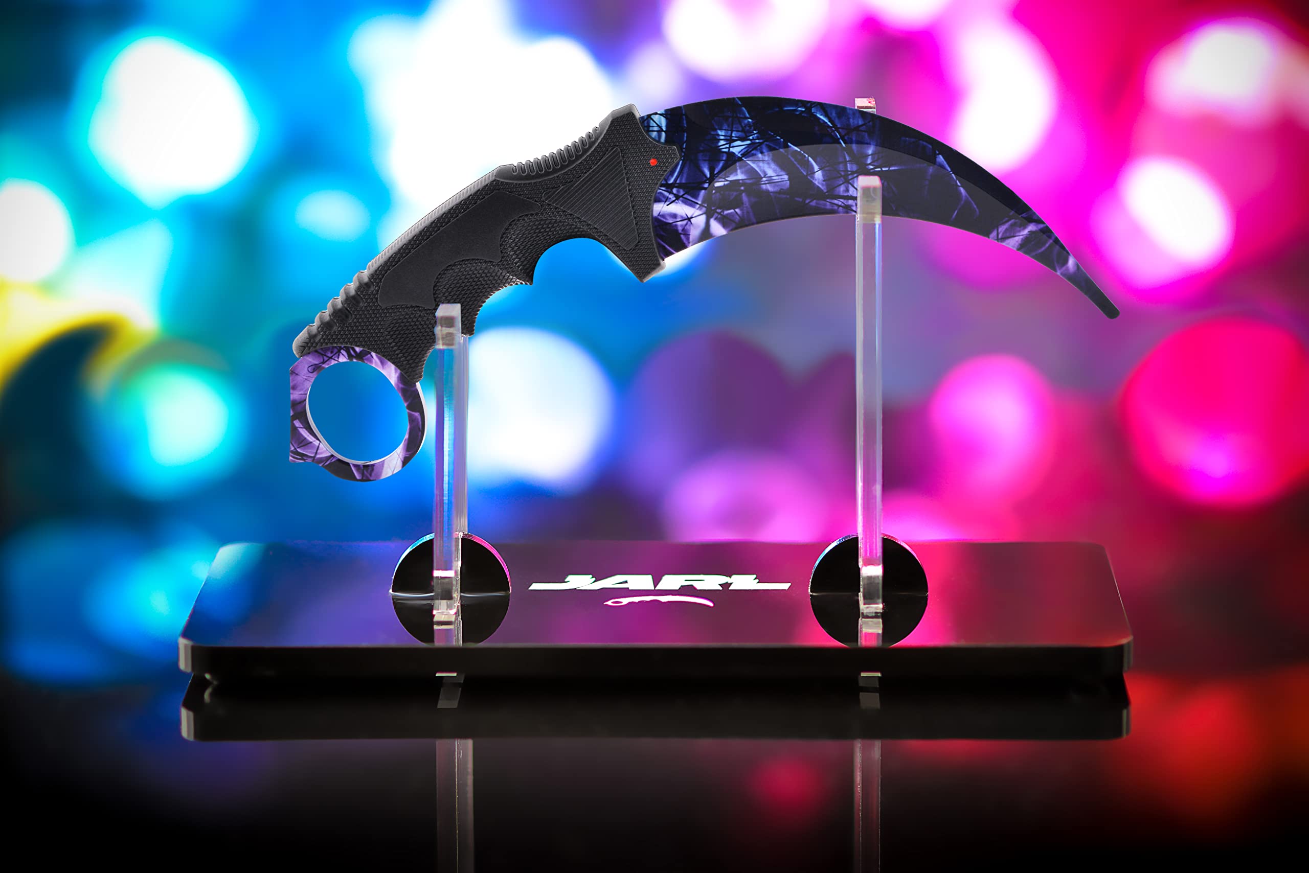 JARL Couteau CS:GO Entraînement & Collection - Répliques des Couteaux Counter-Strike avec Lame non Aiguisée en Acier Inoxydable - Cadeau pour les Fans de CS:GO avec Boîte Premium