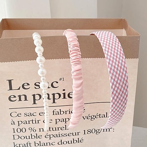 Miniatura 4 de Vagrom 8 diademas para mujeres y niñas, diadema de perlas doradas, diademas de metal con mariposas y flores, accesorios para el cabello de boda para