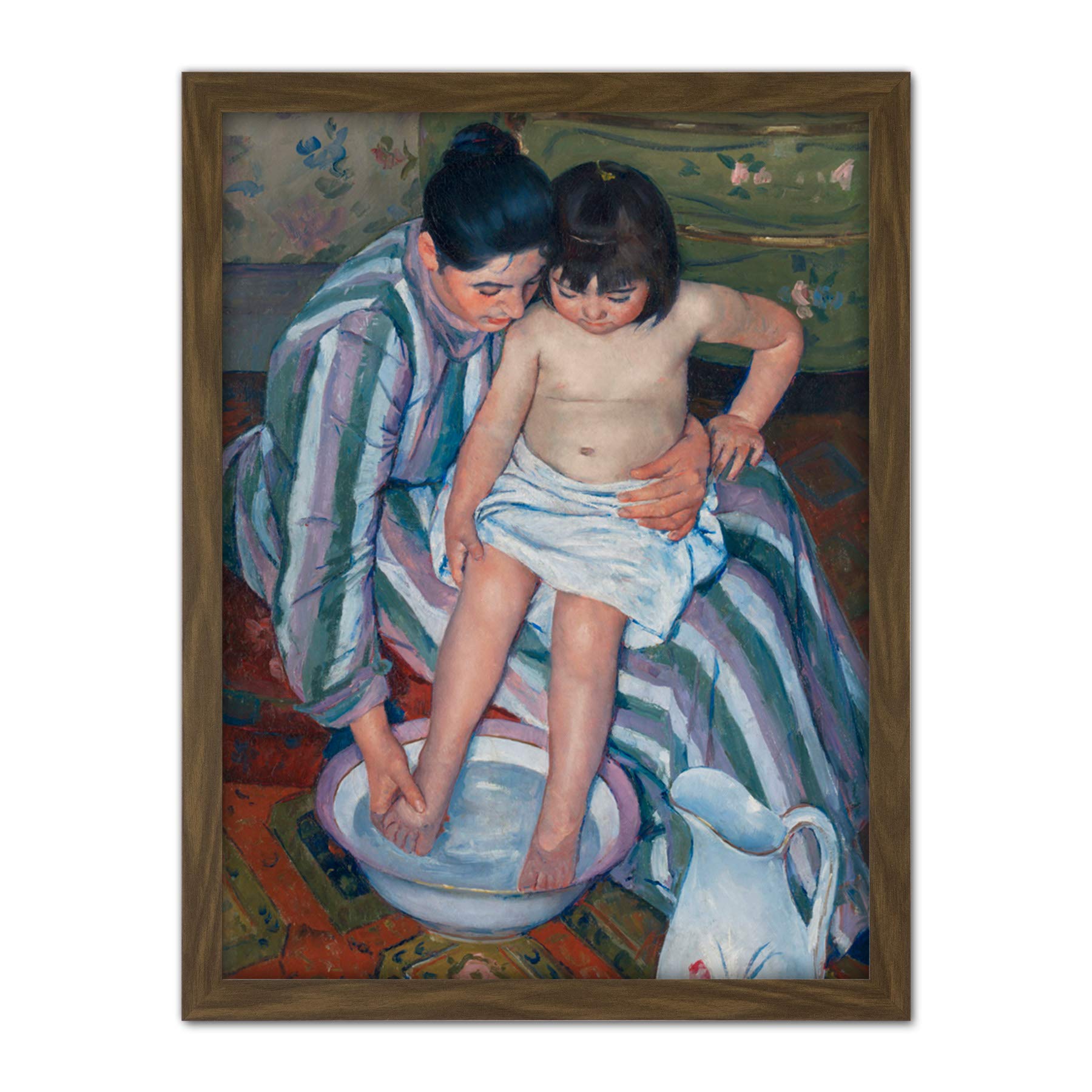 Mary Cassatt The Childs Bath Large Framed Art Print Poster Wall Decor 18x24