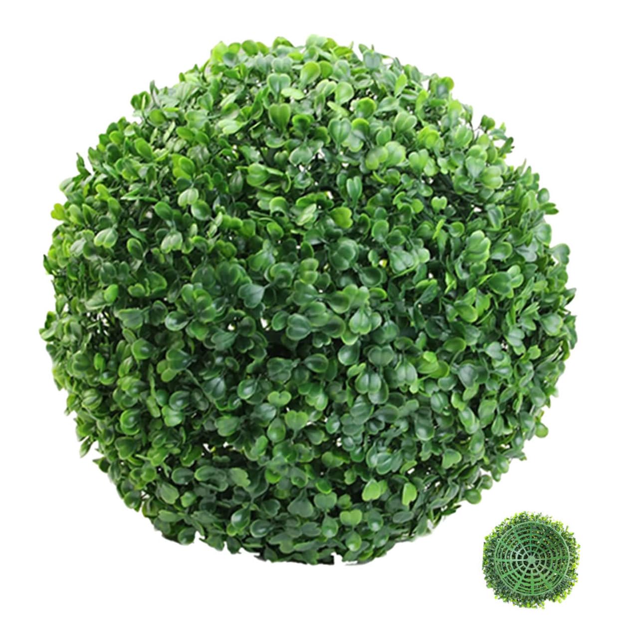 Beavorty Artificial Grass Ball Hanging Pendant Faux Greenery Topiary Sphere for Mall Decor Indoor Outdoor Ceiling Ornament No Maintenance Required for Weddings and Events