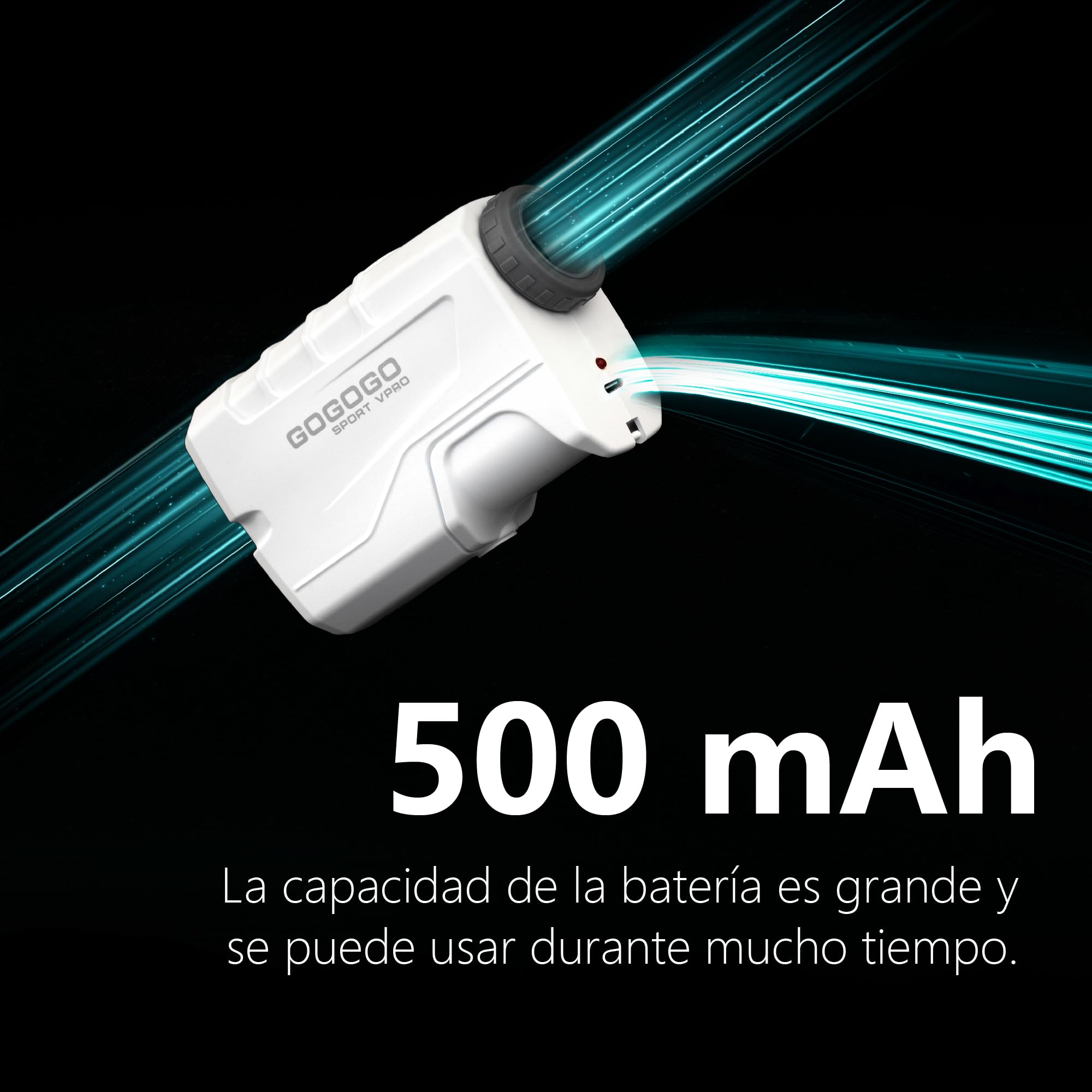 Gogogo Sport Vpro Telémetro Golf Caza 823 M/Yardas, Recargable Medidor Laser Golf 3 Modos para Pendiente y Vibración de Bloqueo de Bandera, Escaneo, Velocidad, Linea de Datos