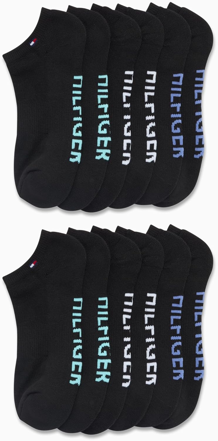 Tommy Hilfiger Womens No Show Socks - 12 Pack Lightweight Athletic Performance Cushioned Low Cut Running Socks for Women - Image 4