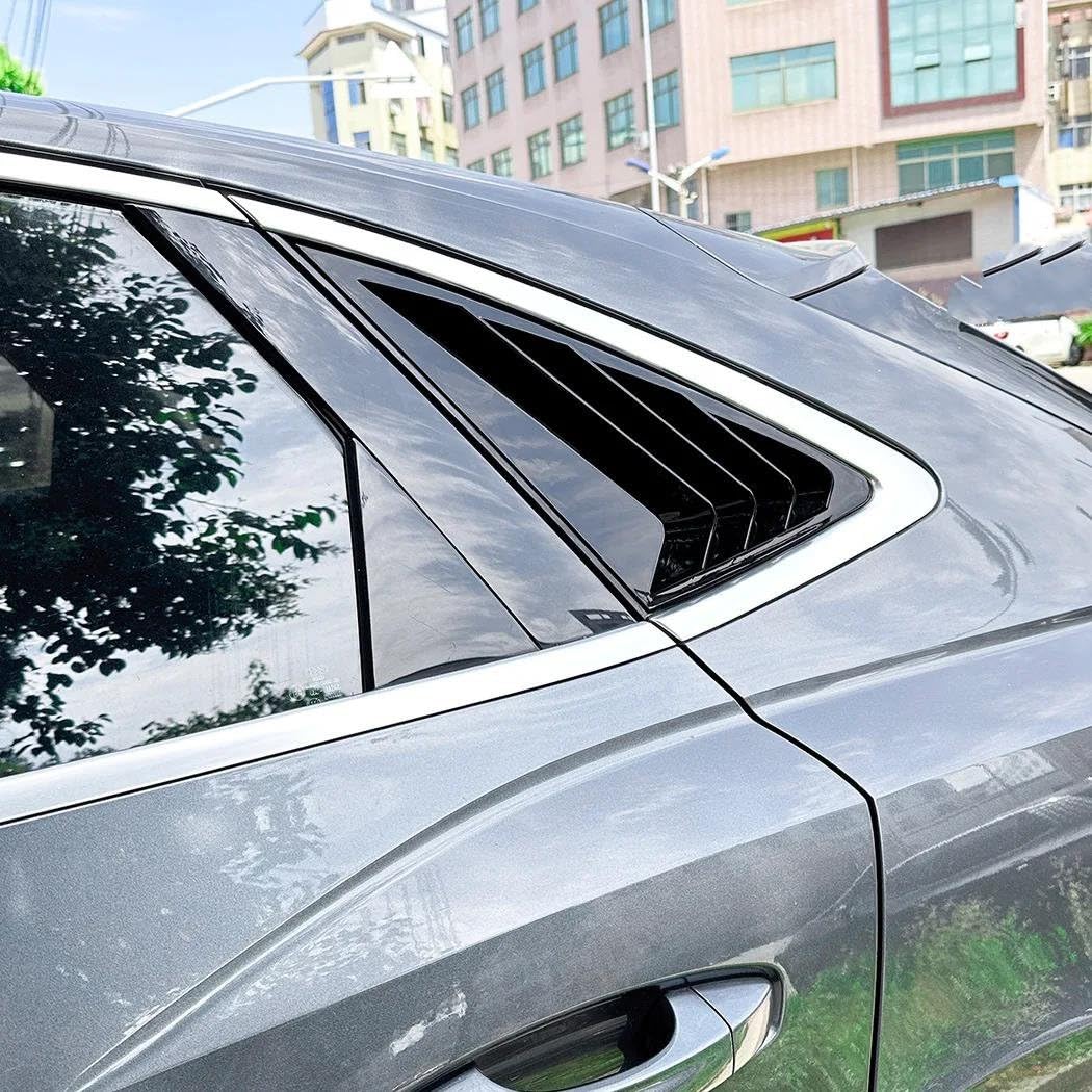 Laterale Lunotto Posteriore Ala Trim Per Q3 Per F3 Sportback 2019 2020 2021 2022 2023 2024 ABS Tuning Triangolo Posteriore Finestra Ombra Spoiler Kit Corpo Vettura | Carbon Fiber look
