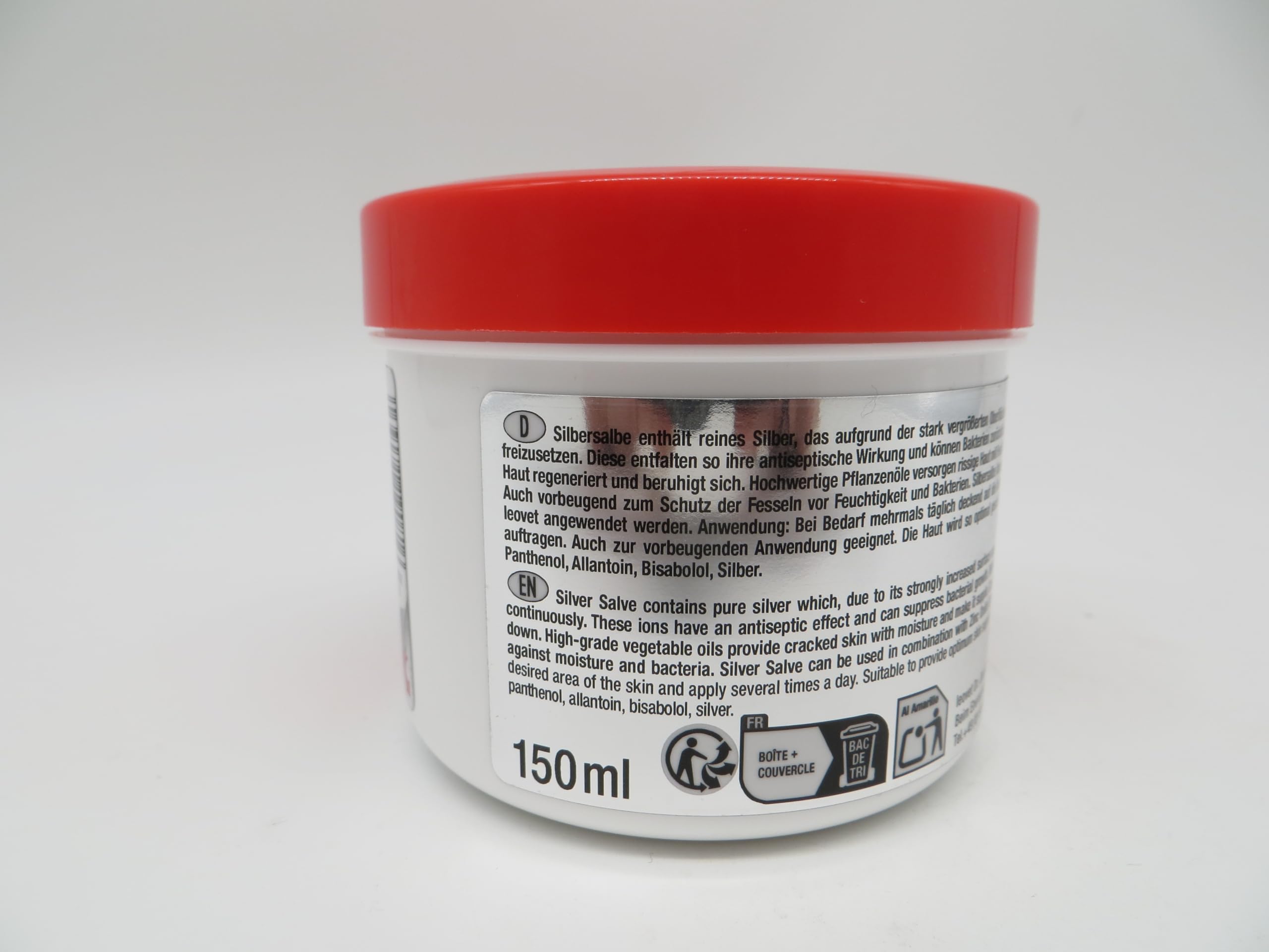 Leovet Baume Premier Secours Argent | Pack Double | 2 x 150 ML | Peut contribuer à Un Soin Particulier de la Peau après des blessures | Peut être utilisé en Soutien Contre la dermatophilose