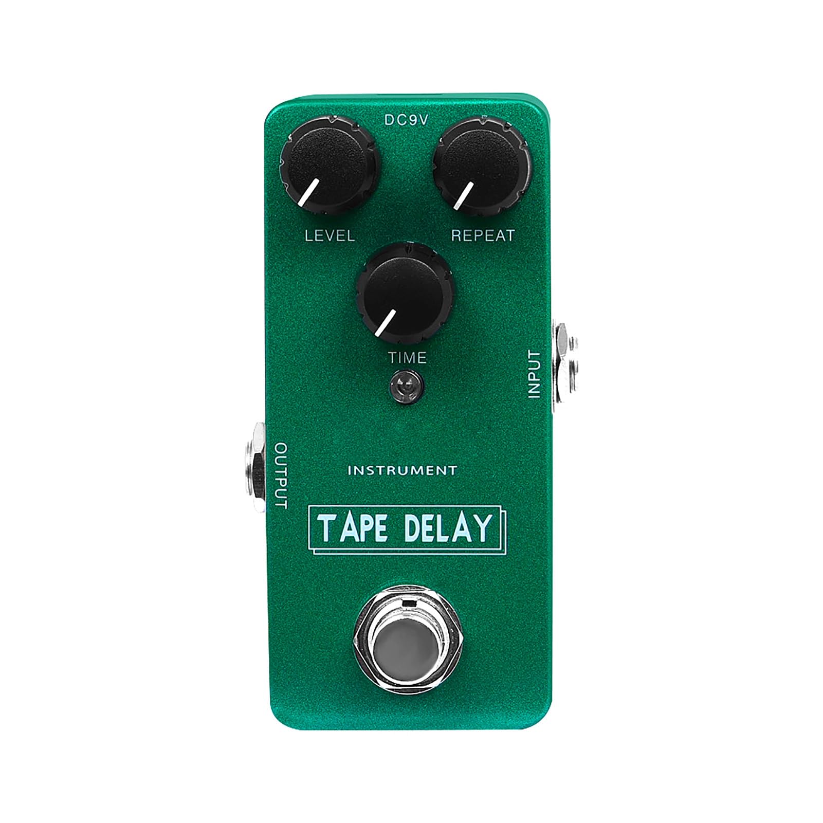 Pedal de Efectos de Guitarra Eléctrica, Retardo de Distorsión de Cinta con Tecnología Híbrida Digital de Señal Seca Analógica, Carcasa Totalmente Metálica True Bypass para Señales