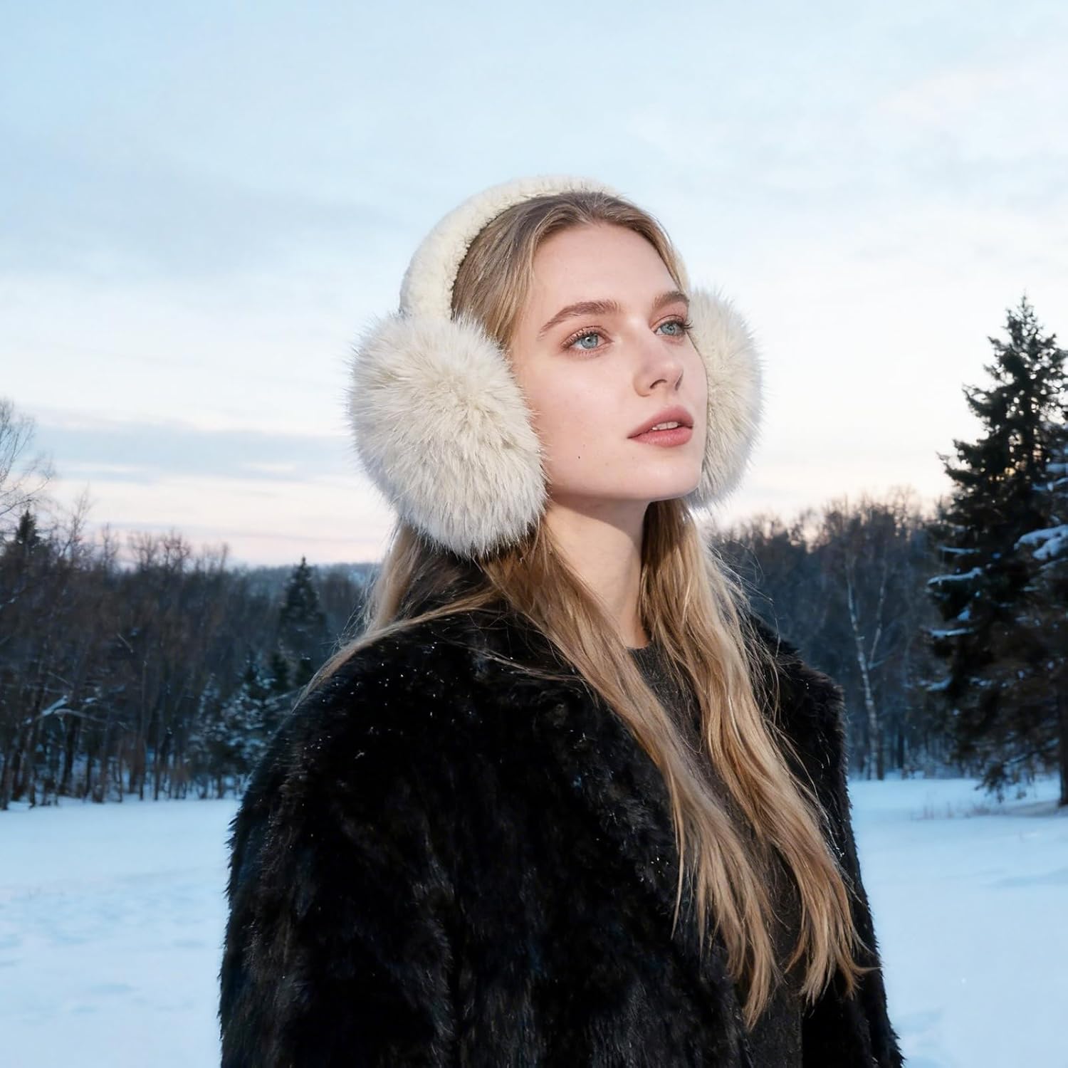 Ear Muffs Women Foldable Fluffy Earmuffs Soft Faux Fur Winter Ear Warmers for Girls Winter Accessories for Skiing - Image 6