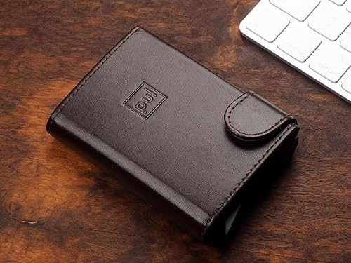 Miniatura 4 de PULARYS OXFORD - Mini cartera - Soporte para tarjetas de crédito - Hecho de cuero italiano - Bloqueo RFID - Espacio para hasta 9 tarjetas - Un