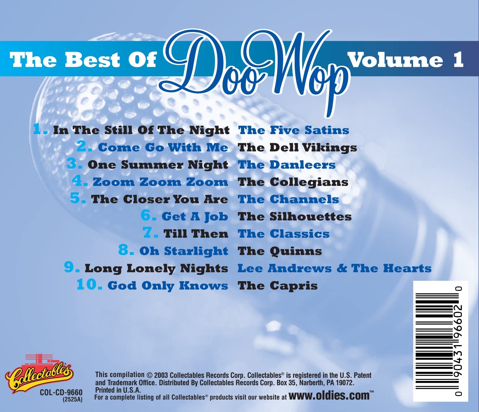 Best of Doo Wop, Volume 1