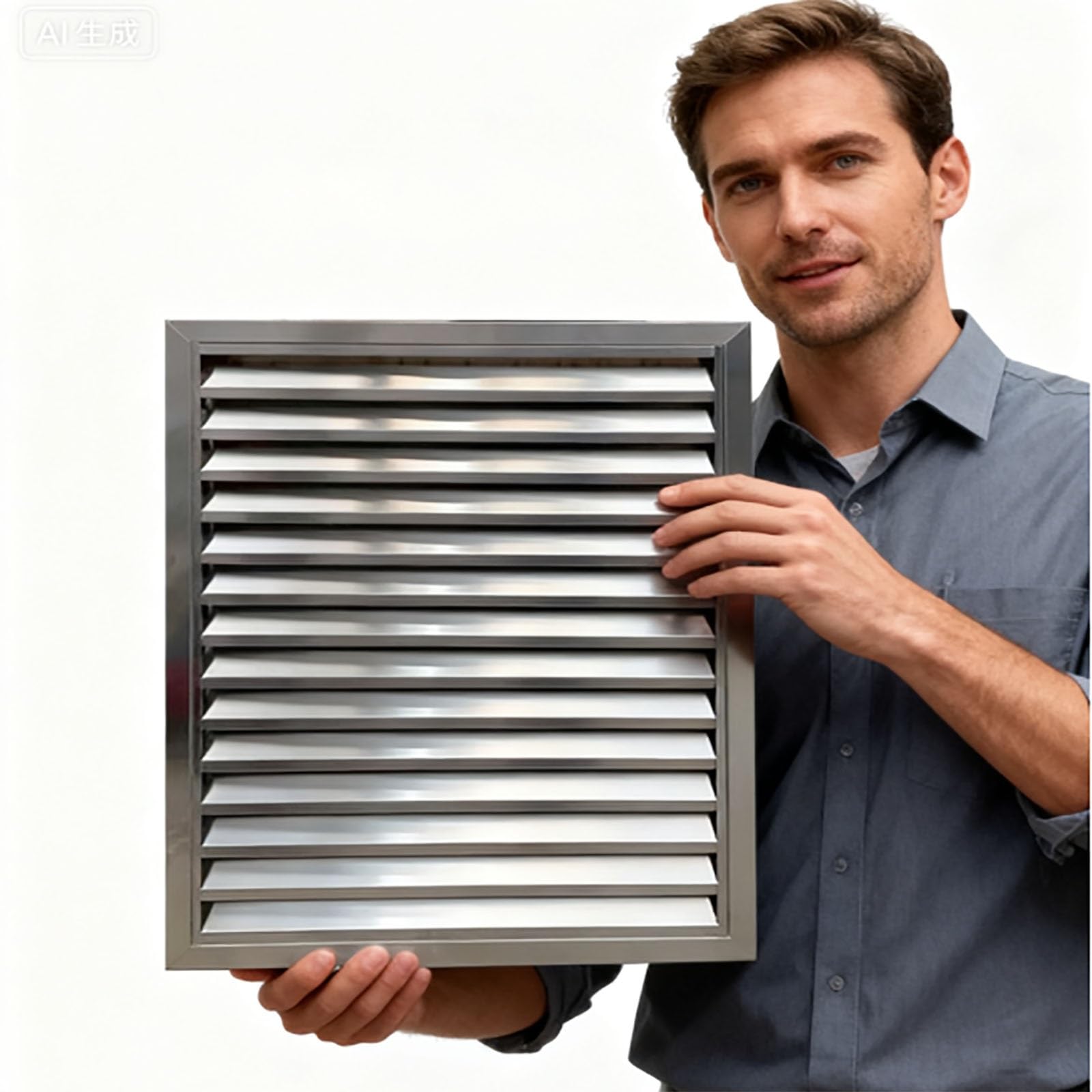 Copertura di Sfiato in Acciaio Inossidabile, Griglie di Sfiato Quadrate per Intercapedine per Scarico, Coperchio del Pannello di Accesso al Servizio(50x90cm (20x35in))