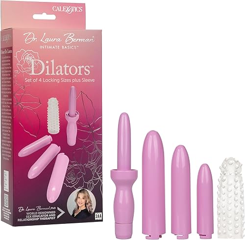 CalExotics Dr. Laura Berman - Juego de dilatadores (4 tamaños de bloqueo, más manga)