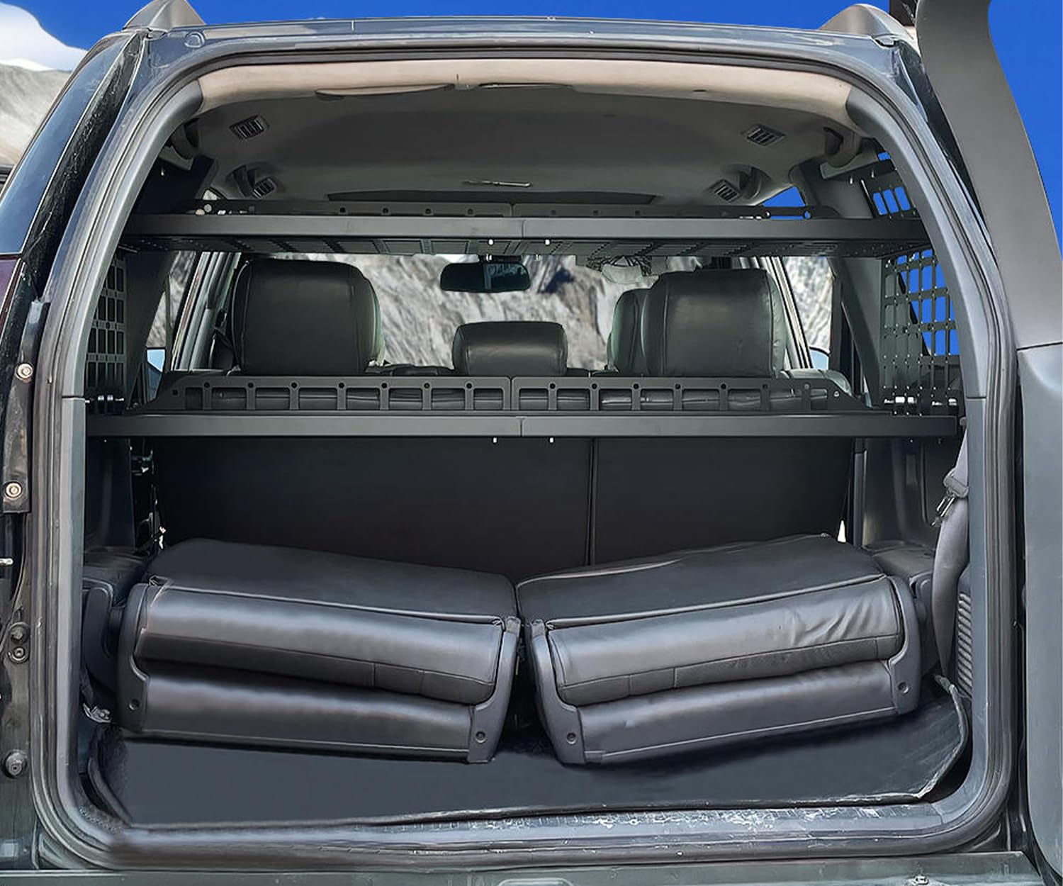 CTH for Lexus GX 470 GX470 2003-2009 Rear Trunk Modification Molle Panel Storage Panel Trunk Organizers Storage Cargo — view 4