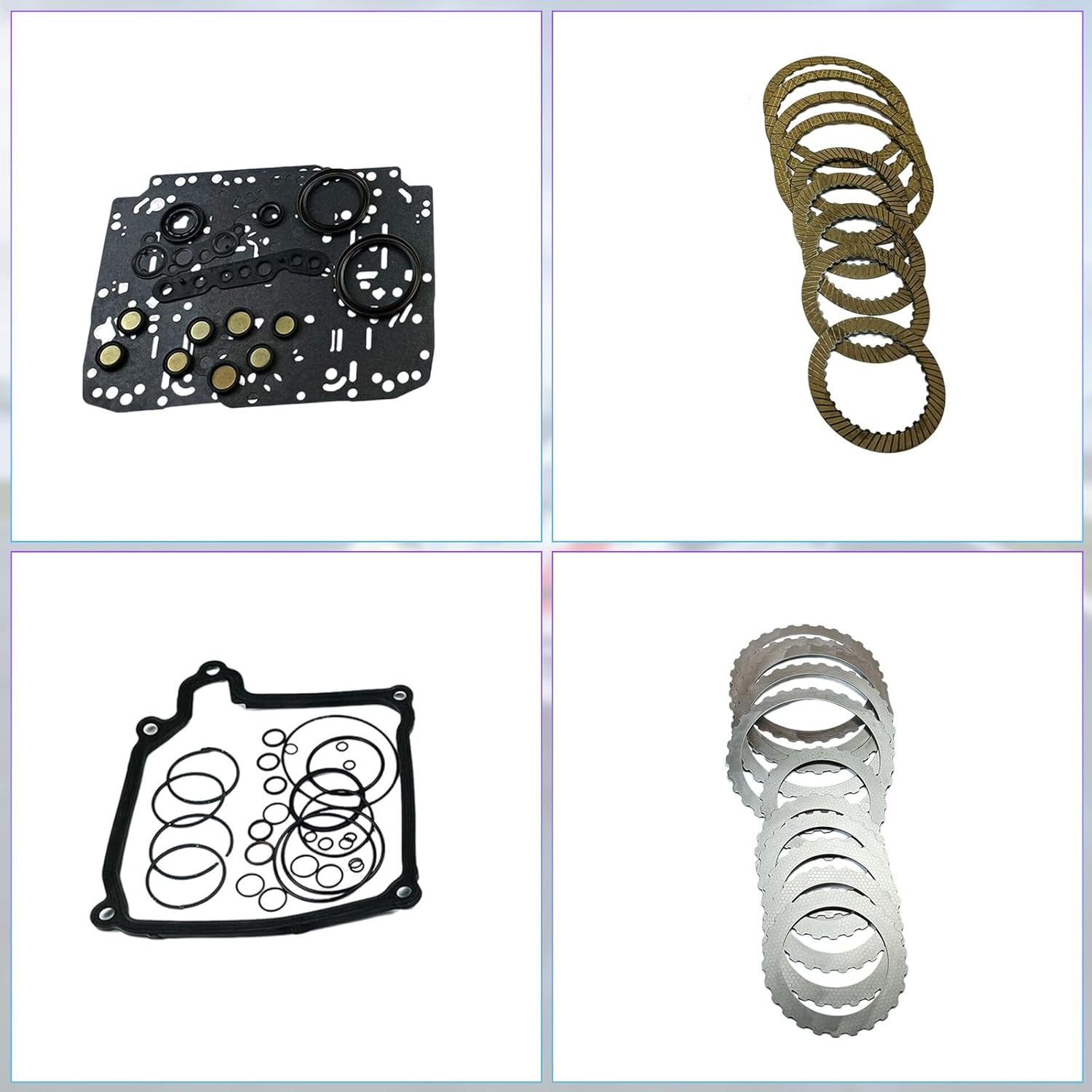 02E DQ250 Transmission Master Rebuild Overhaul Kit Fits for 13-14 TT, 05-12 Seat Altea/Leon, VW Beetle 03-14/ Jetta 05-14/ Passat 06-14 Replace OE T19800A T19802A VWT198080A T198081A
