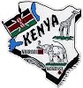 Kenya Country Outline Refrigerator Magnet, Approximate Size 2 inch x 3 inch