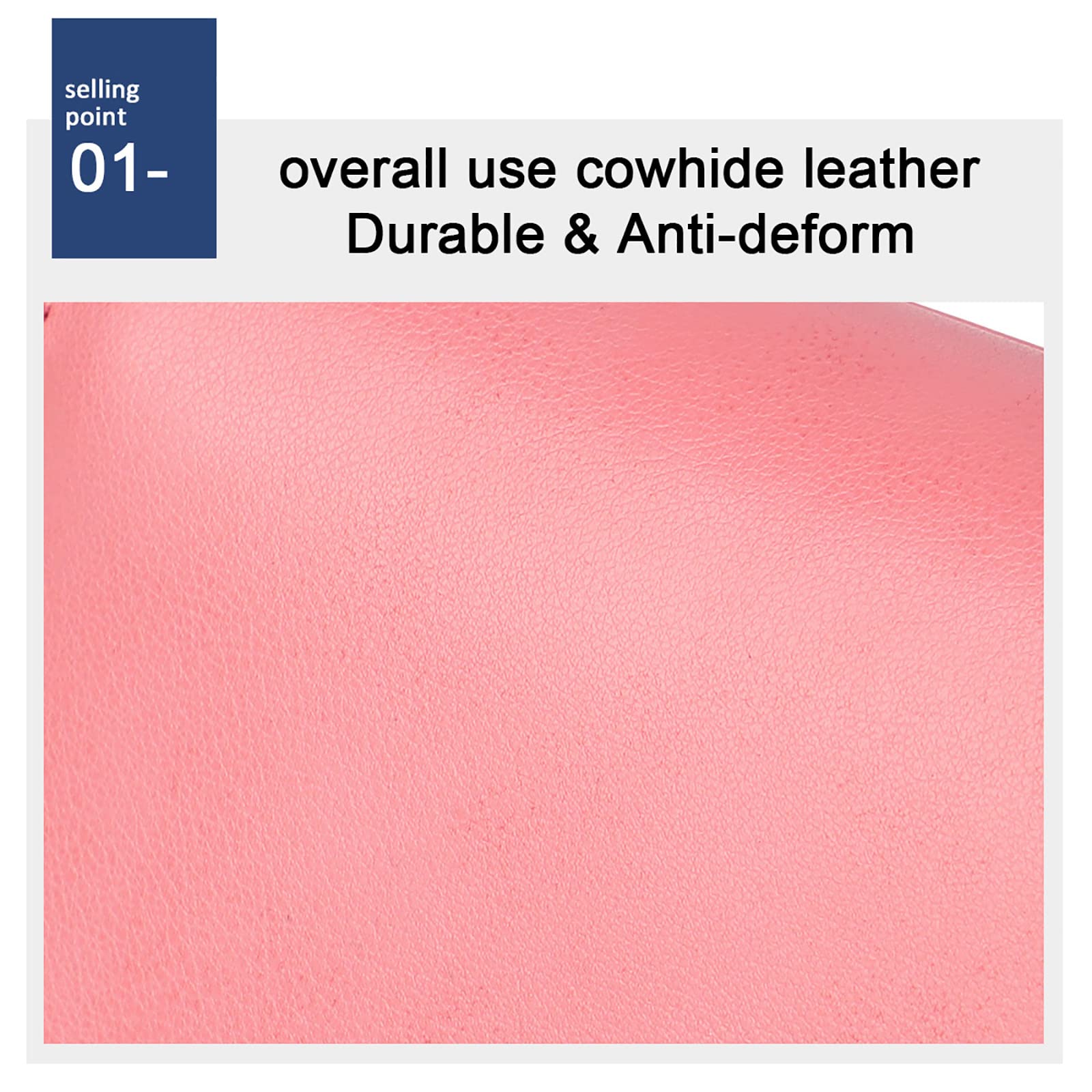 Damen Geldbeutel mit RFID Reißverschluss-Geldbörse Herren Damen Soft Touch PU-Leder Kartenhalter Münz-Organizer,Pink,One Size