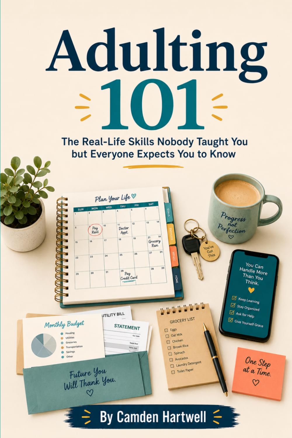 Adulting 101: The Real-Life Skills Nobody Taught You but Everyone Expects You to Know (Camden Hartwell Pocket Guides)