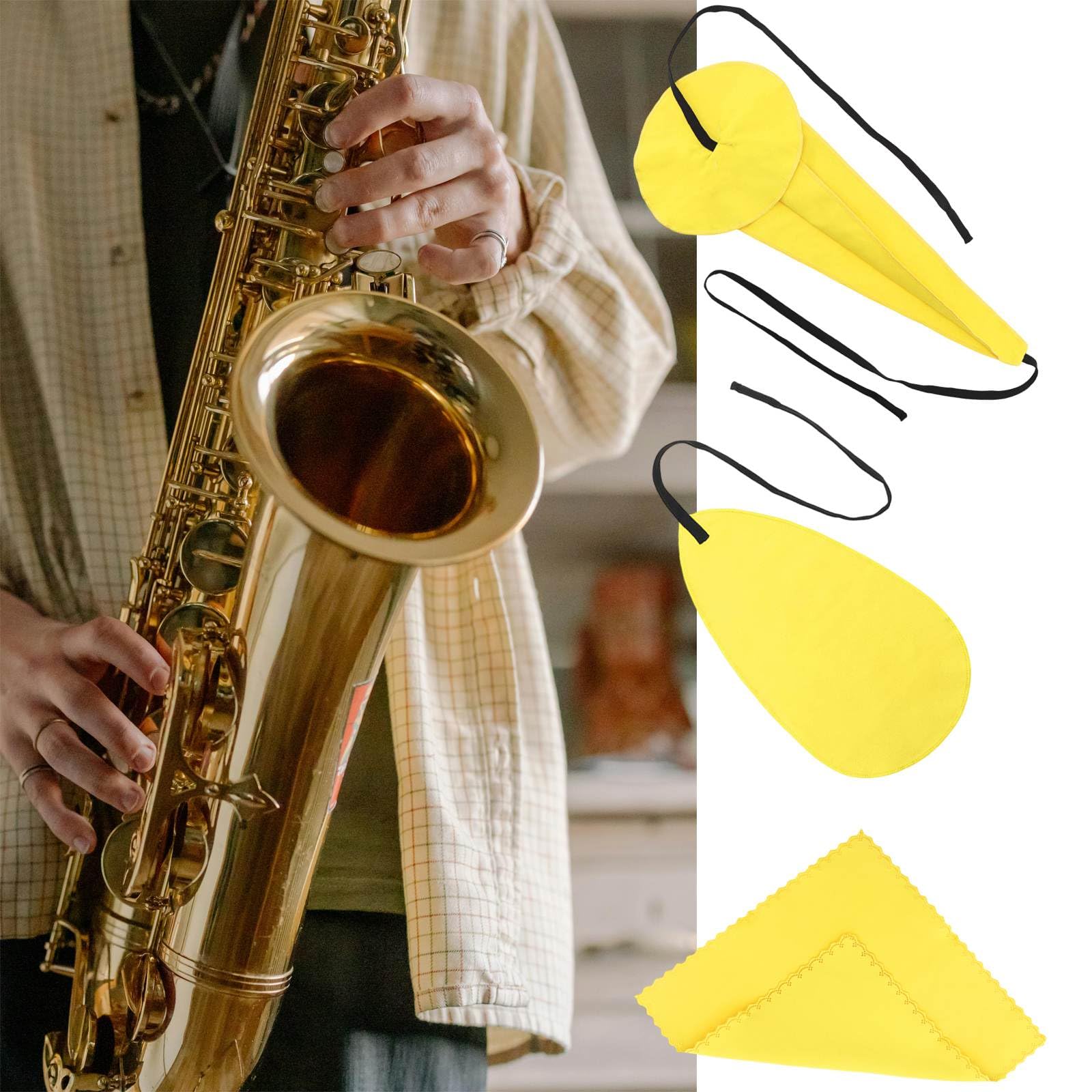 Alto Tenor Soprano Saxophone Cleaning Cloths Kit with Case - Image 4