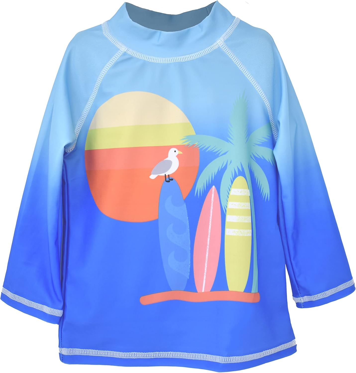 Flap Happy Boys' UPF 50+ Graphic Rash Guard Swim Top