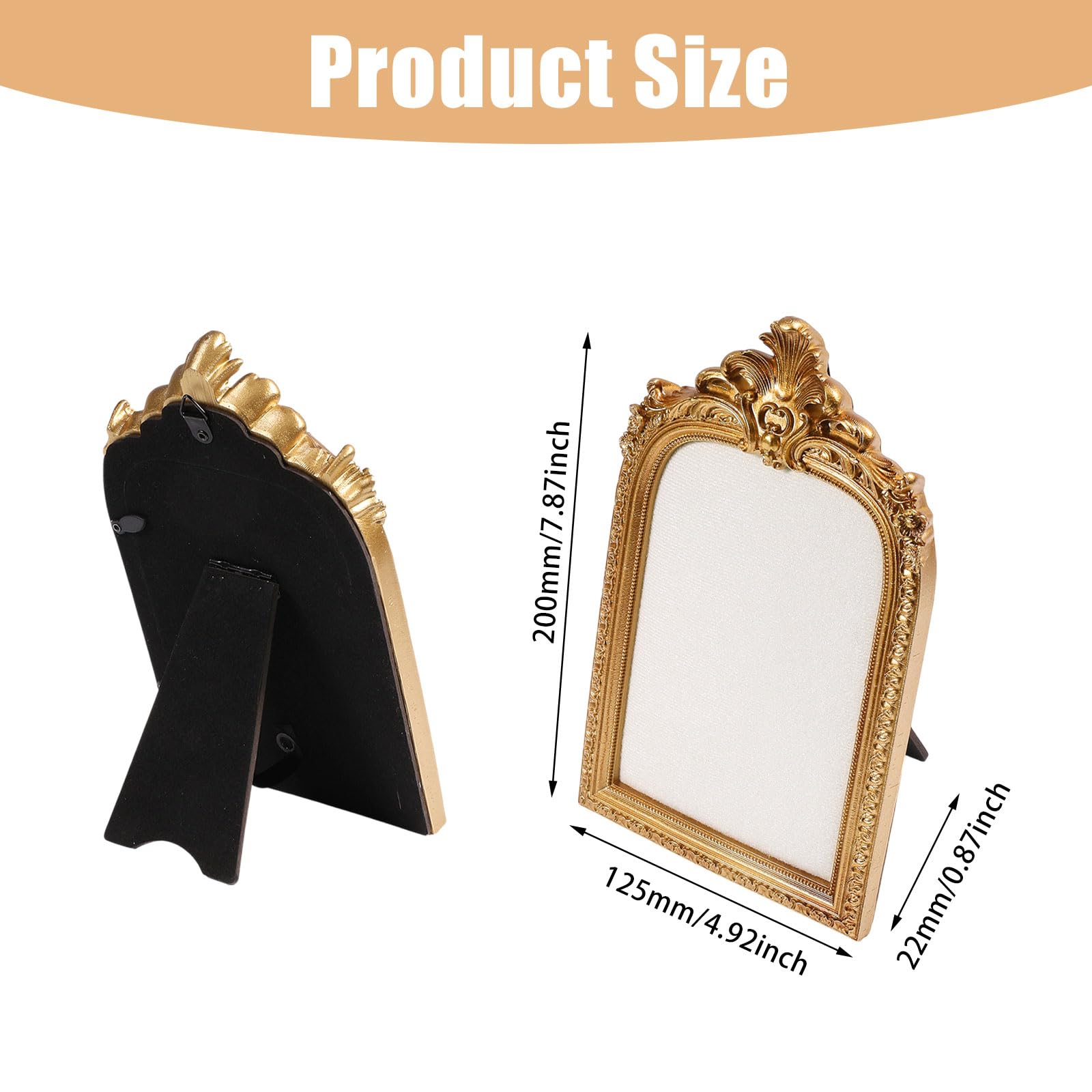 FREEBLOSS Présentoir à Bijoux Vintage Accessoires de Photographie pour Bijoux Présentoir à Bibelots Colliers Boucles D'Oreilles Cadres Photo de Mariage pour Femmes 5"X8"