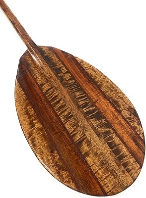 Tikimaster Exquisite Koa Paddle w/Inlay 50